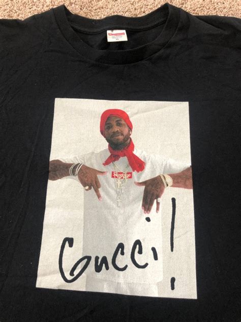 gucci mane black tee original|Gucci t shirt men logo.